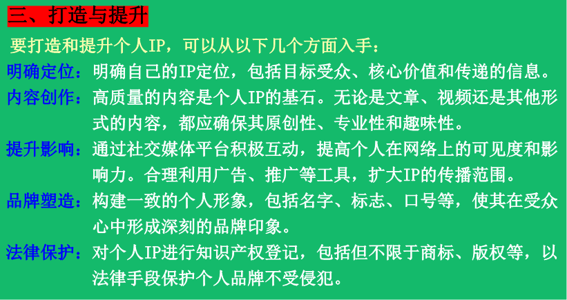 创建个人IP品牌